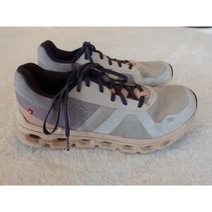 On Cloud Cloudrunner Size 8.5 Frost Fade Gray Pink Running Shoes Sneakers Women